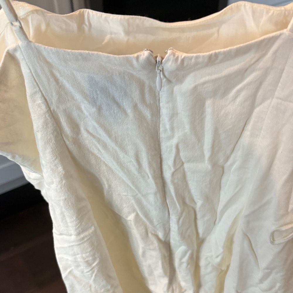 GAP Cream Sleeveless Slip Dress with Back Zipper - Picture 2 of 4